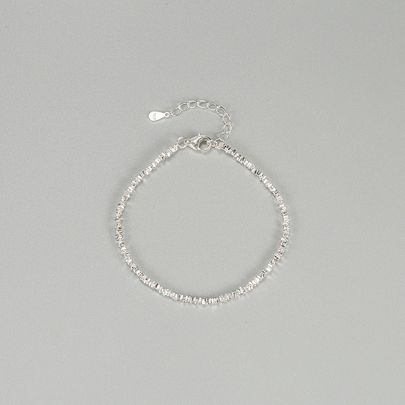 Geometric Irregular S925 Sterling Silver Bracelet for Women