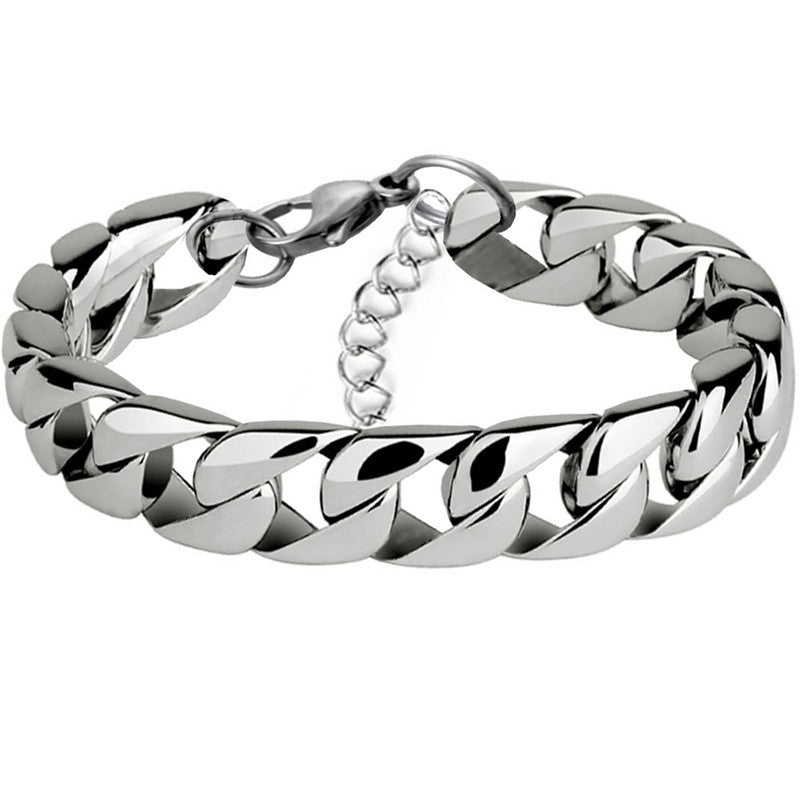 Fashion Geometric Titanium Steel Men's Bracelet 3.2mm Chain