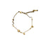 Geometric Titanium Steel Beaded Anklet Bracelet - Hypoallergenic Gold Plated Design