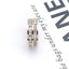 Fashion Geometric Titanium Steel Rhinestone Rose Gold Rings for Women