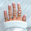 Fashion Gold and Silver Turquoise Sun and Starfish Knuckle Ring Set - 19 Pieces