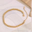 Fashion H-Shaped Handmade Titanium Steel Anklet 18k Gold Plated