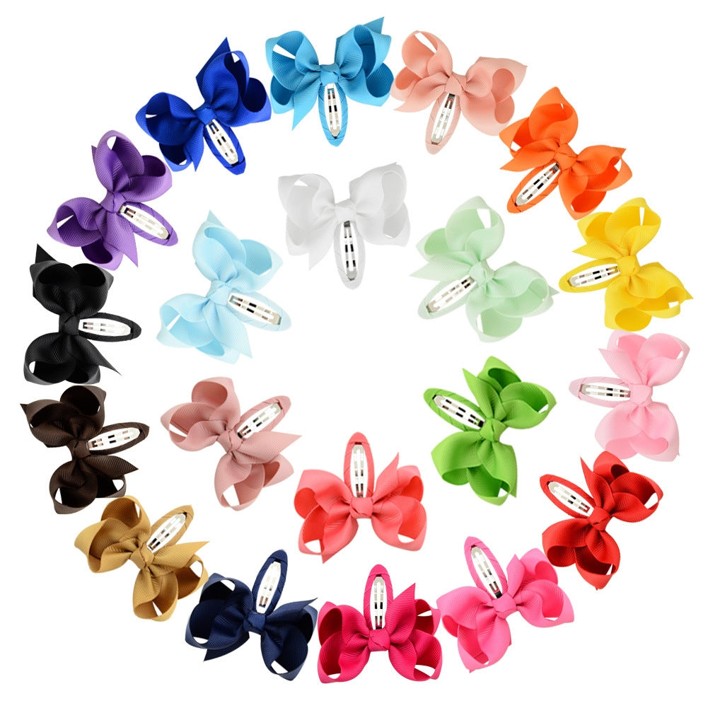 Fashion Hair Bows Cute Princess Fabric BB Hair Clips for Children