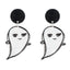 Halloween Acrylic Spider Ghost Pumpkin Cat Earrings