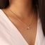 Heart & Red Chili Lips 18K Gold Plated Necklace for Women