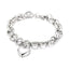 Fashion Heart Pendant Stainless Steel Bracelet for Women