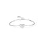 Korean Summer S925 Sterling Silver Heart Shape Bracelet for Women