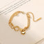 Fashion Double Layer Heart Stainless Steel Bracelet