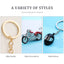 Motorcycle Alloy Plated Mini Helmet Keychain and Bag Charm Gift