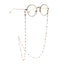 Fashion Glasses Chain with Golden Pearl Beads and Metal Clips