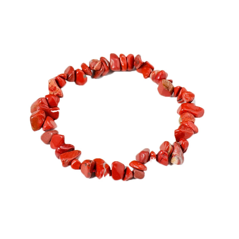 Irregular Crystal Beaded Agate Bracelet for Women