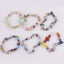 Fashion Irregular Natural Stone Beaded Bracelet with Colorful Crystal Chips