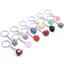 Irregular Natural Stone Crystal Keychain Pendant for Bags