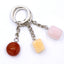 Irregular Natural Stone Crystal Keychain Pendant for Bags