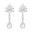 Elegant Rhinestone Water Drop Bridal Earrings with Vintage Alloy Gemstone Tassels