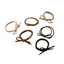 Elastic Twist Hair Tie with Metal Layered Bow