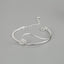 Sterling Silver Geometric Knot Bracelet - Minimalist Korean Design