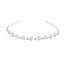 Fashion Leaf Plaid Pearl Rhinestone Metal Hairband