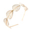 Fashion Floral Leaf Plated Hairband