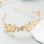 Fashion Floral Leaf Plated Hairband