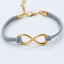 Fashion Symbol Alloy Plated Women's Hemp Rope Bracelet