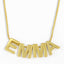 18k Gold Plated Alphabet Pendant Necklace - Minimalist Initial Choker Chain