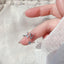 Fashion Adjustable Silver Zircon Letter Ring