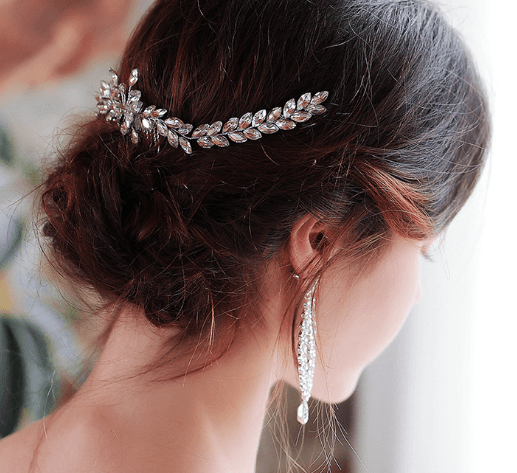 Luxury Rhinestone Bridal Hair Comb Accessory