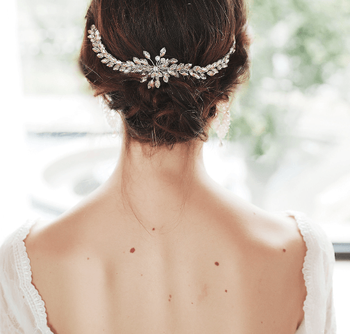 Luxury Rhinestone Bridal Hair Comb Accessory