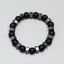 Men's Retro Black Gallstone Beaded Stretch Bracelet