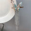 Fashion Metal Butterfly Rhinestone Tassel Hairpin Hair Accessories