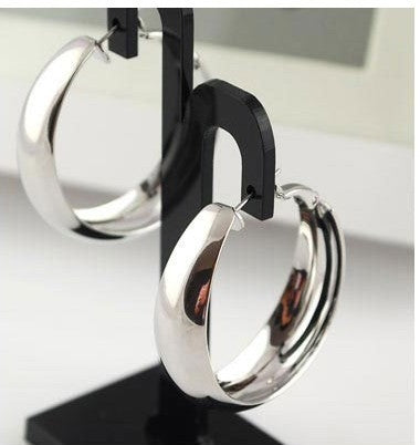 Fashion Statement Metal Hoop Earrings for Women