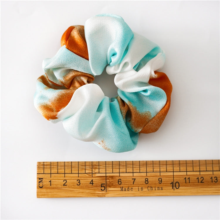 Multicolor Tie-Dye Elastic Hair Band - Women's Cloth Hoop Headwear