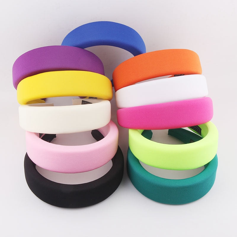 Fashion Multicolor Milk Silk Sponge Headband for Women