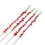 Fashion Red Natural Stone Alloy Glasses and Mask Chain