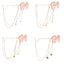 Fashion Heart Butterfly Beads Evil Eye Tassel Sunglasses Chain