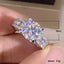 Fashion Classic Four-Claw Zircon Crystal Engagement Ring for Women