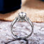 Fashion Classic Four-Claw Shining Zircon Copper Engagement Ring