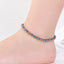Fashion AB Color Hematite Beaded Women's Anklet