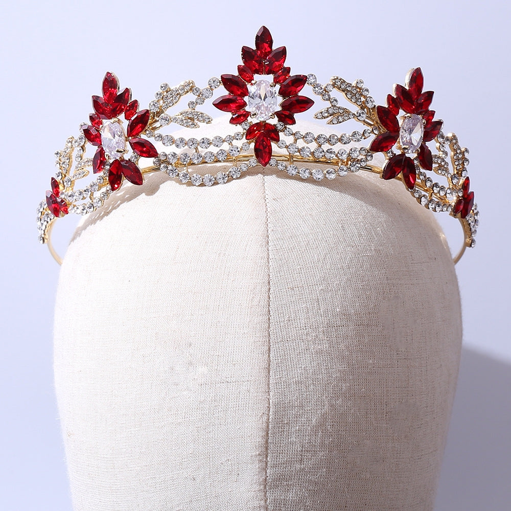 Elegant Zircon Bridal Tiara - European Style Wedding Crown Headband