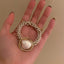 Elegant Pearl Rhinestone Hair Tie - Women's Delicate Hair Accessory