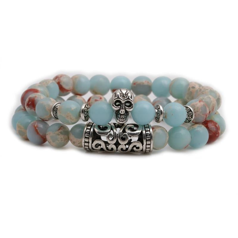 Fashion Owl Buddha Lion Beaded Bracelet Set