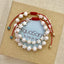 French Baroque Natural Pearl Beaded Star Bracelet - Ethnic Style Woven Shell Design