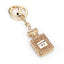 Fashion Rhinestone Perfume Bottle Keychain Pendant for Women