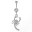 Fashion Scorpion Diamond Alloy Navel Ring