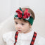 Plaid Bow Knot Nylon Baby Headband for Girls