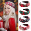 Fashion Plaid Snowflake Christmas Hair Band for Women