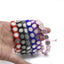 Unisex Multicolor Alloy Woven Knot Bead Adjustable Bracelet