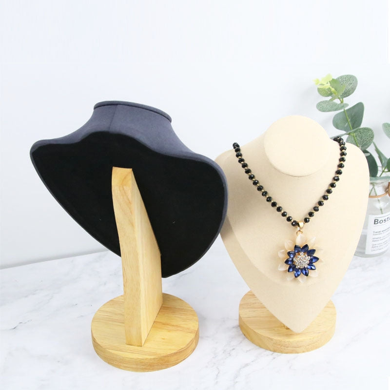 Fashion Beech Wood Jewelry Display Stand