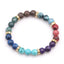 Fashion Multicolor Lava Stone & White Agate Beaded Bracelets